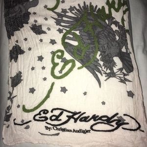 Vintage Don Ed Hardy Designs Lighweight Scarf